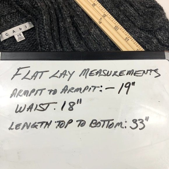 ❤️CABI COZY CHUNKY LONGLINE KNIT FRINGE OVERSIZED SWEATER VEST Timeless Cozy - Picture 12 of 12